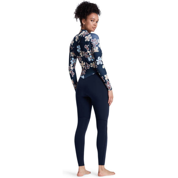 2026 Roxy Mujer Swell Natural 3/2mm Back Zip Neopreno 26BW213511 - Flower